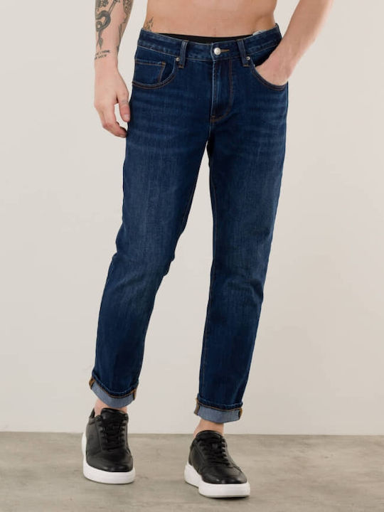 Jean Pantalon De Blugi Pentru Bărbați Albastru Închis