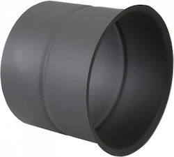 Parkanex Schwarz Rosettenkragen Kaminrohr Ø130 Dicke 2 mm