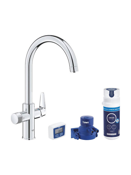Grohe Μπαταρία Κουζίνας Πάγκου Μπλε Grohe Μπαταρία Κουζίνας Πάγκου Μπλε