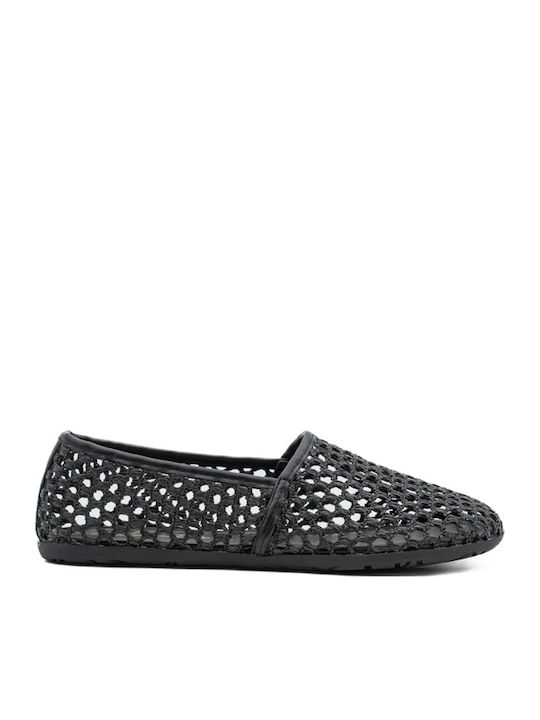 Palomitas Leather Women's Ballerina Shoes Pointed Toe Black