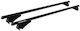 Menabo Aluminum Car Roof Bars Tiger for Seat Arona 5D 2017 Set with Roof Rack Legs Black
