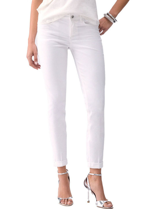 Monroe Γυναικείο Jean Παντελόνι σε Skinny Εφαρμογή Λευκό