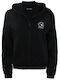 Women's Sweatshirt Cardigan Black