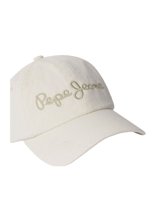Pepe Jeans Παιδικό Καπέλο Jockey Υφασμάτινο Alix Μπεζ