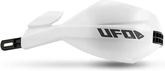 UFO Schutzhandschützer Motorrad in Weiß Farbe