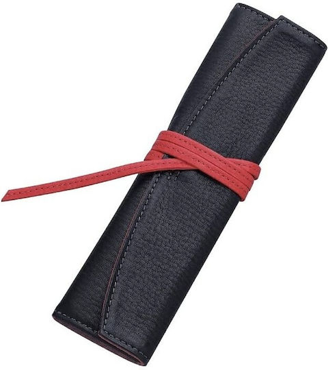 Pilot Pensamble Roll Pen Leather Case 1 Pen Long Type Black Red Psr1-02-br 4902505558696