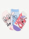 Disney Kids' Socks Stich Pink 3 Pair