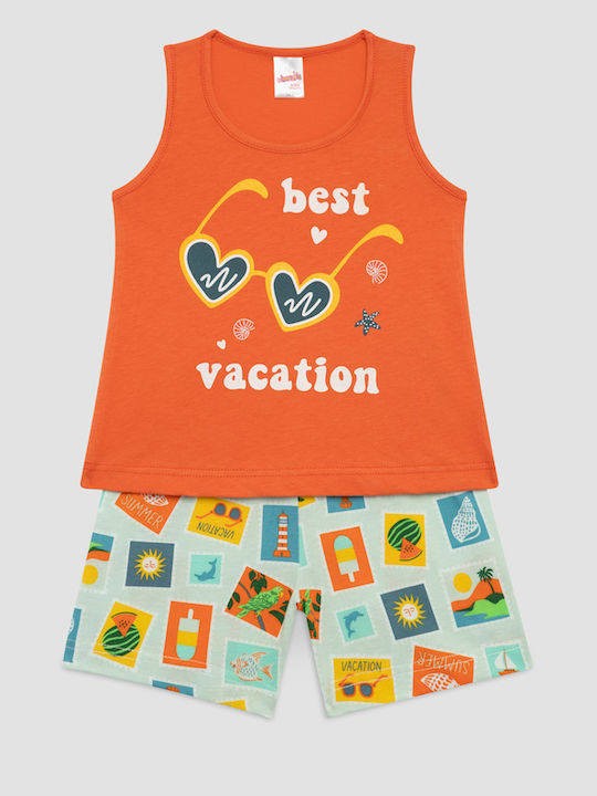 Minerva Kids Summer Pajama Mandarine Carte Postale
