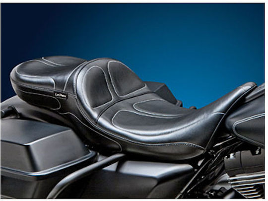 Le Pera Double Driver Passenger Motorcycle Seat Harley-Davidson Lepera Maverick 2-Up Seat Daddy Long Legs