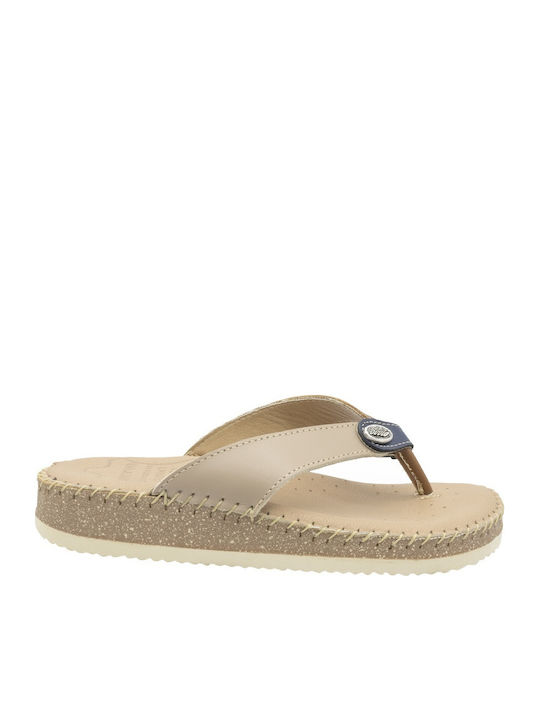 Leather Women's Anatomic Sandals Beige