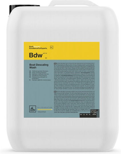 Koch-chemie Bdw Boat Descaling Wash Acidic Cleaning Shampoo Marine & Gelcoat 5l 518005 Koc-518005
