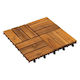CM Material for Garden Flooring from Wood 30x30cm 9 Pieces