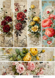 Reispapier Lampen Maja's Memories 30x42cm Girla...