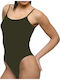 Palco Women's Bodysuit Straps Modal "simply You"-4/349-Khaki