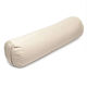 Yoga Bolster Round Yoga Pillow Beige Organic Cotton 60x16cm
