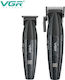 Professional Rechargeable Hair Clipper Kit Black GET-VGR-V-640-S2 2pcs