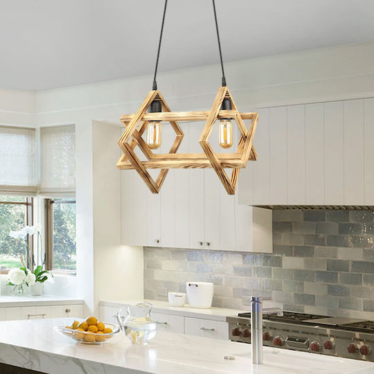 Megapap Pedora Pendant Ceiling Light with E27 Socket 40x22x80cm