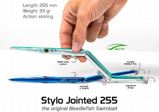 Jack Fin Stylo Artificial Bait 33gr Dark Blue