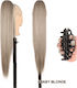 Ponytail Synthetic Hair Kanekalon High Quality Clamper Straight Blonde Grey # Baby Blonde 71cm