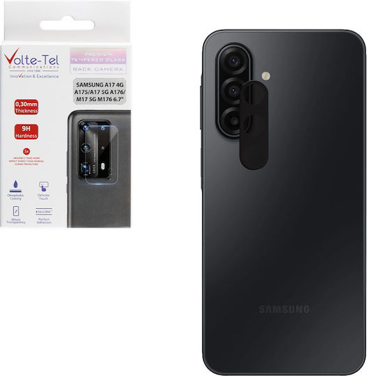 Volte-Tel Camera Protection Tempered Glass Black for Samsung A17 4g A175/A17 5g A176/M17 5g M176