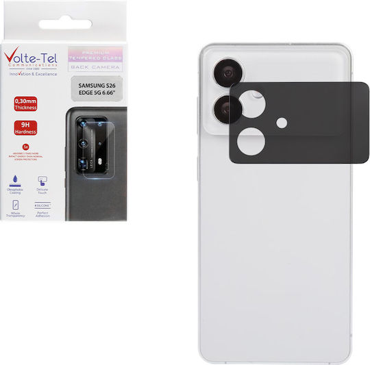 Volte-Tel Camera Protector Tempered Glass Black for Samsung S26 Edge 5g