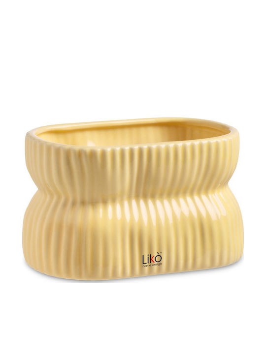 Likò Italia Ceramic Multicolour Plant Pot 17.5x11.5x10cm