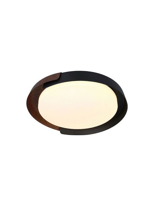 V-TAC Ceiling Light 50cm Brown with Integrated LED and Remote Control