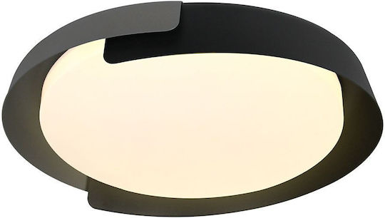 V-TAC V-TAC Deckenleuchte 50cm Schwarz mit Integrierter LED und Fernbedienung