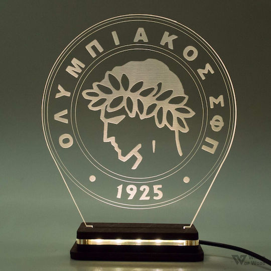 World of Wood Decorative Lamp Olympiakos Osfp LED 19x17cm