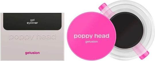 Poppy Head Waterproof Gel Eye Liner 01 Darkspell 5gr