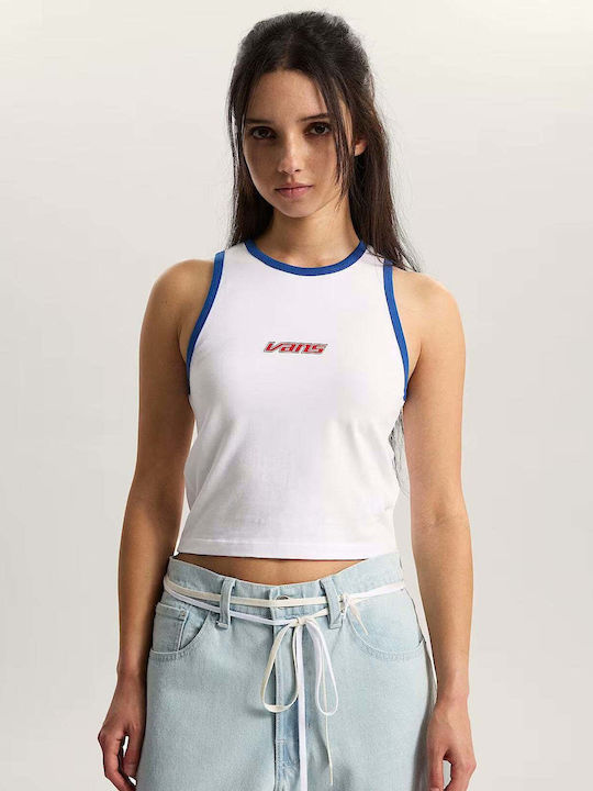 Women's Summer Crop Top Cotton Sleeveless White