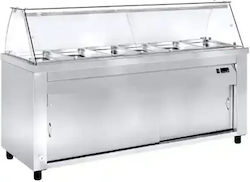 Niki Inox Heizungs-Buffet Lampe für Heizbuffets mit Leistung 4000W und Abmessungen 204x80x129cm Vit ri na