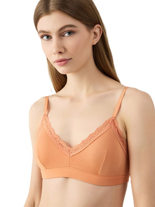 Σουτιέν Γυναικών Minerva Bralette Light Fimelle 90-8152b-119 Βερίκοκο 5207395224034