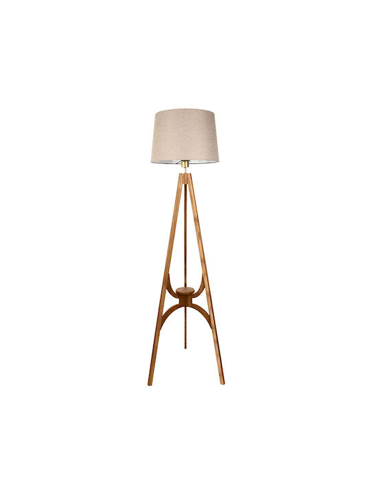 Megapap Solen Φωτιστικό Δαπέδου Υ155xΜ45εκ. με Ντουί για Λαμπτήρα E27 Μπεζ