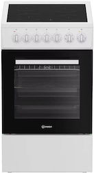 Indesit Ελεύθερη με Κεραμικές Εστίες White IS5V5GSW/P Indesit Ελεύθερη με Κεραμικές Εστίες White IS5V5GSW/P