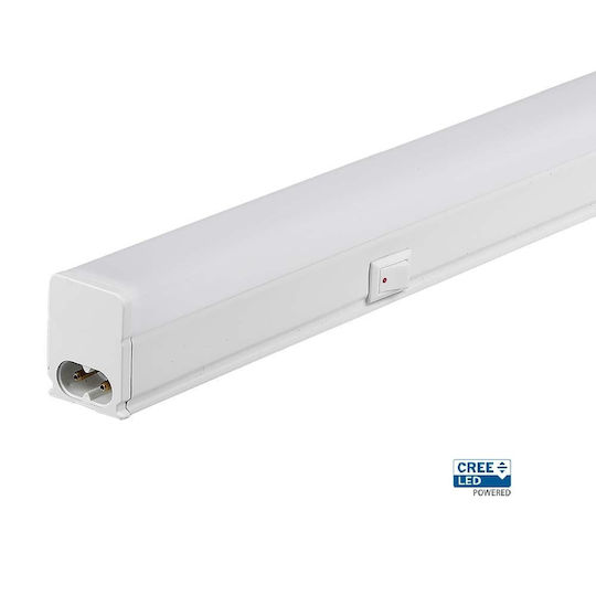 LED Under-Cabinet Light with Switch T5 120cm 16W V-tac Cree Chip 1600lm Warm White 3000K 6yrs Wty 216956
