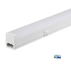 Led Φωτιστικό Πάγκου Κουζίνας Διακόπτη T5 120cm 16w V-tac Cree Chip 1600lm Ψυχρό Λευκό 6500k 6yrs Wty 216976