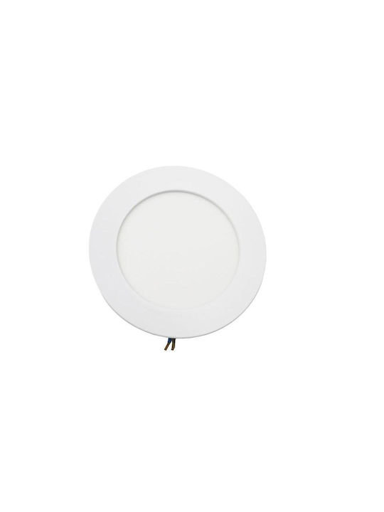Adeleq Round Plastic Recessed Spot with Built-in LED and Warm White Light White