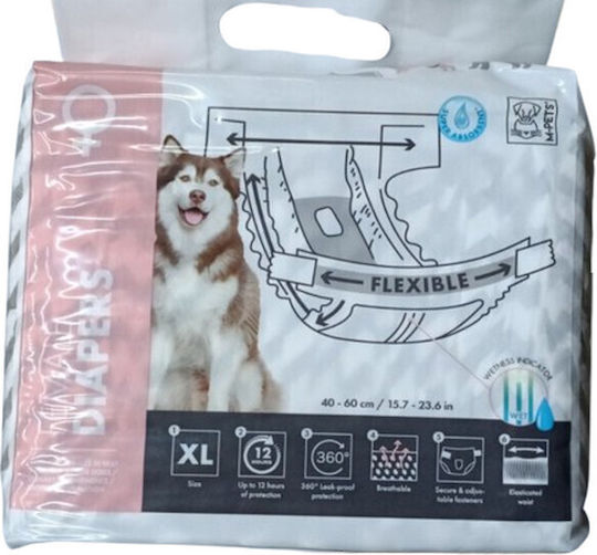 M-Pets Dog Panties for Incontinence XLarge 10pcs