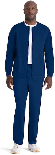 Barco Unisex Σετ Ιατρικό Παντελόνι και Μπλούζα Navy Μπλε από Βαμβάκι και Πολυεστέρα