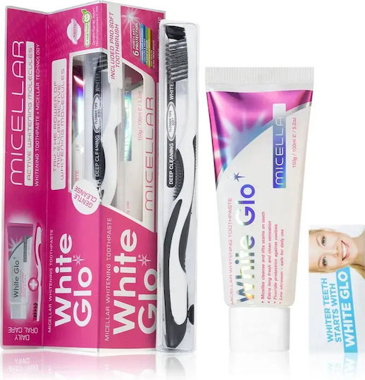 White Glo Glo Micellar Pastă de Dinți pentru Albire 100ml