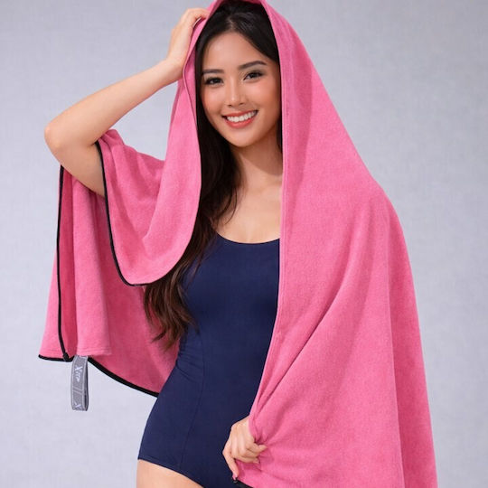 ForHome Πετσέτα Microfiber Σώματος Ροζ 160x90εκ.