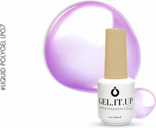 GEL.IT.UP Polygel Гел за Нокти Лилав 15ml