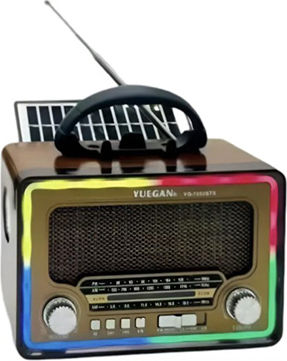 Yuegan YG-7052BTS Retro Επιτραπέζιο Ραδιόφωνο με Bluetooth Χρυσό