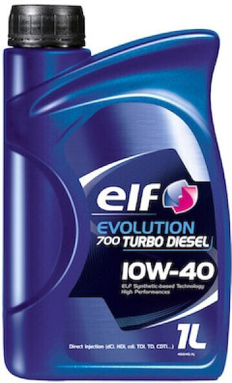 Elf Evolution 700 Turbo Diesel Полусинтетично Автомобилно Масло 10W-40 1л