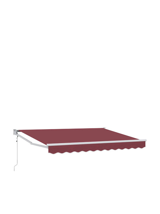 vidaXL Markise Terrasse Burgundisch 3x2m