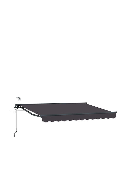 vidaXL Cort Terasă Gri 3x2.5m