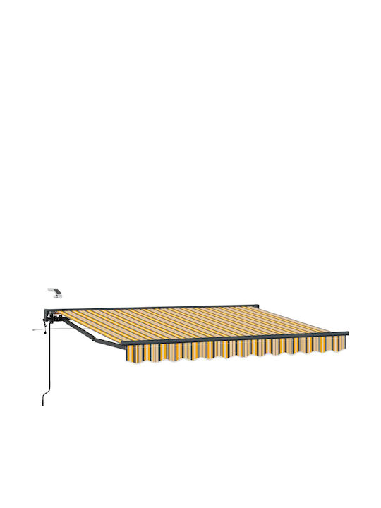 vidaXL Cort Terasă Galben 3x2.5m