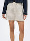 Women's Leather Bermuda Ecru