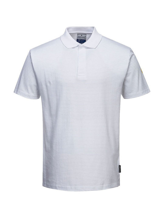 Portwest Herren Arbeitshemden und T-Shirts Polo Weiß